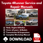 1992-2025 Toyota 4Runner Service And Repair Manuals