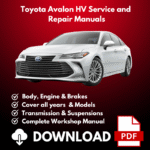 2013-2022 Toyota Avalon HV Service And Repair Manuals