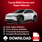 2023-2025 Toyota BZ4X Service And Repair Manuals