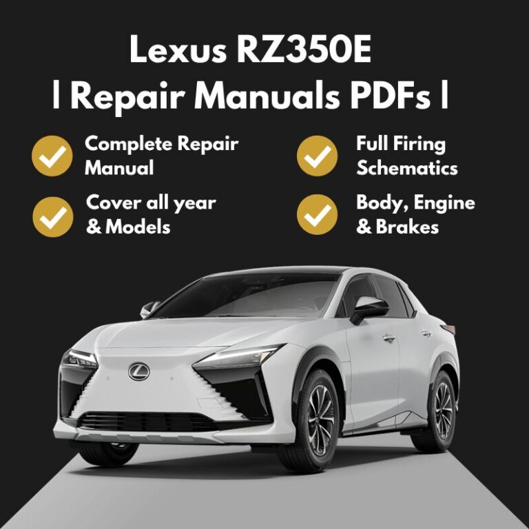2026 Lexus RZ350E Repair Manuals PDFs